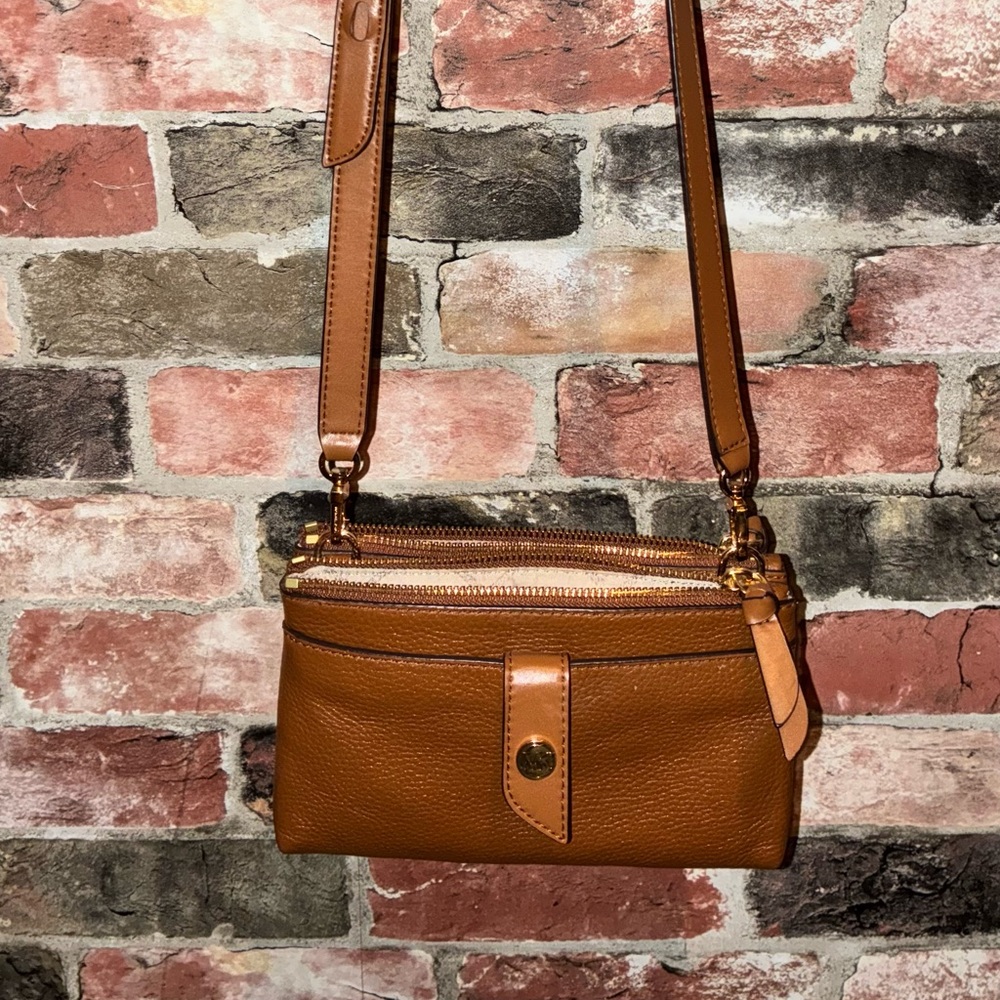 Michael Kors Tan Crossbody Bag with Adjustable Strap